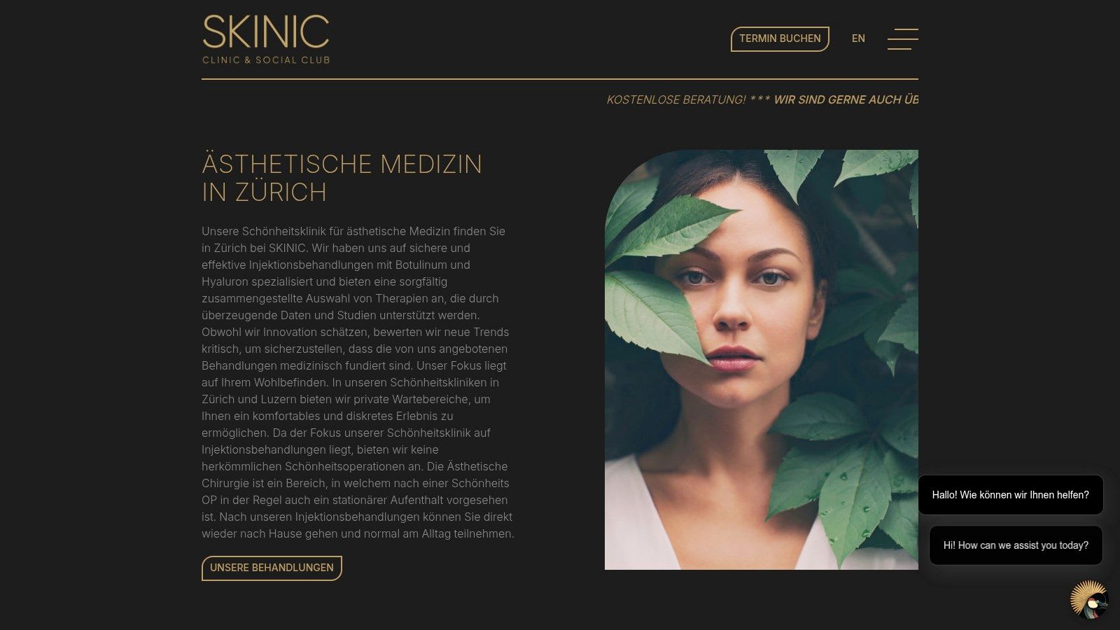 SKINIC – Clinic & Social Club (Bahnhofstrasse 37, Zurich)