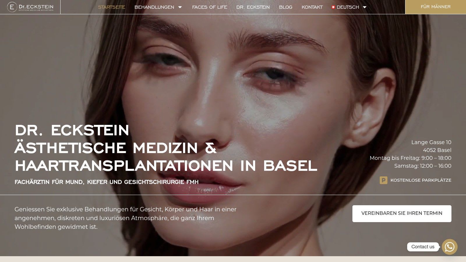 Dr. Eckstein – Comblements à base d'acide hyaluronique (Bâle)