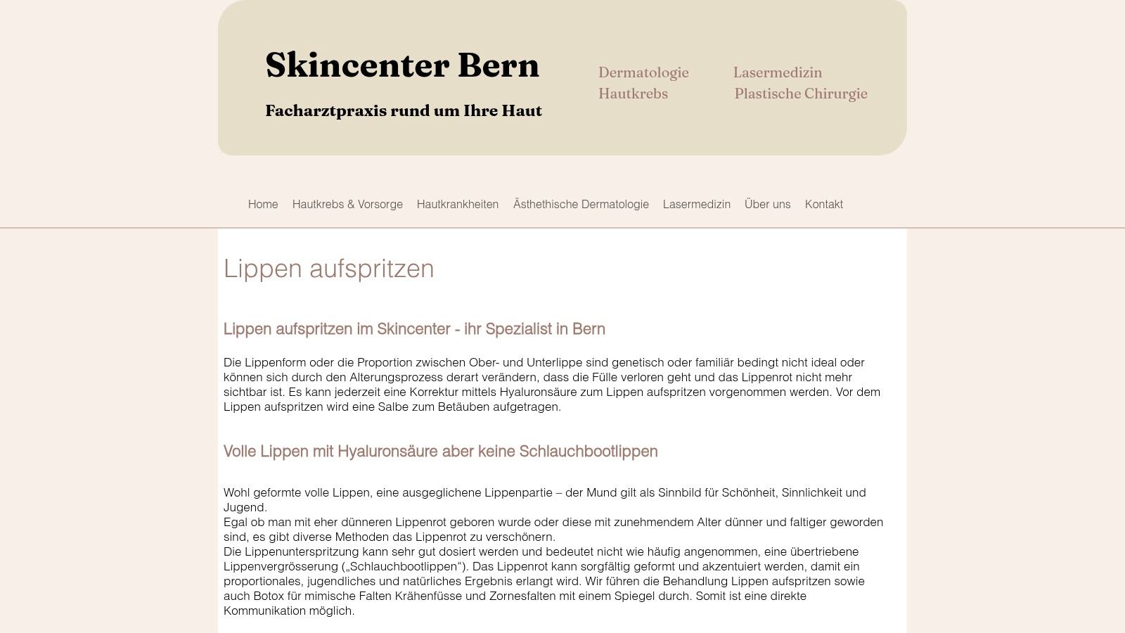 Skincenter Bern (Dermatology, Laser, Plastic Surgery)