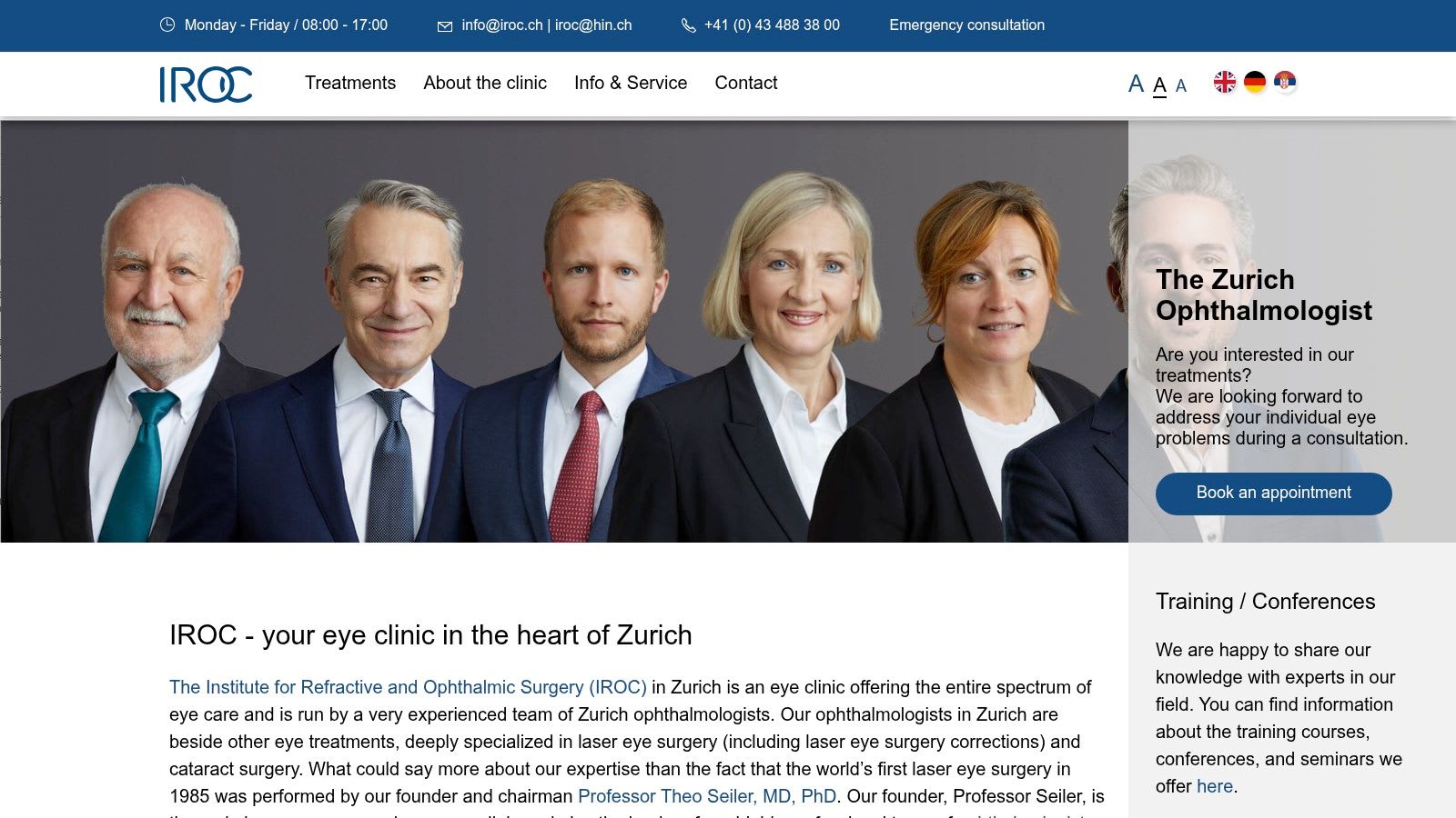 IROC AG Institute for Refractive and Ophthalmic Surgery in Zürich