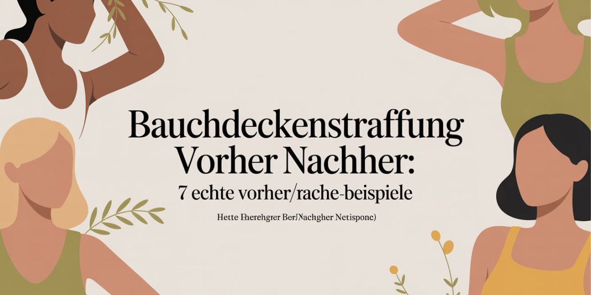 Bauchdeckenstraffung vorher nachher: 7 echte Vorher/Nachher-Beispiele