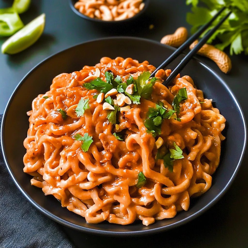 Spicy Peanut Butter Noodles: Comforting and Exhilarating