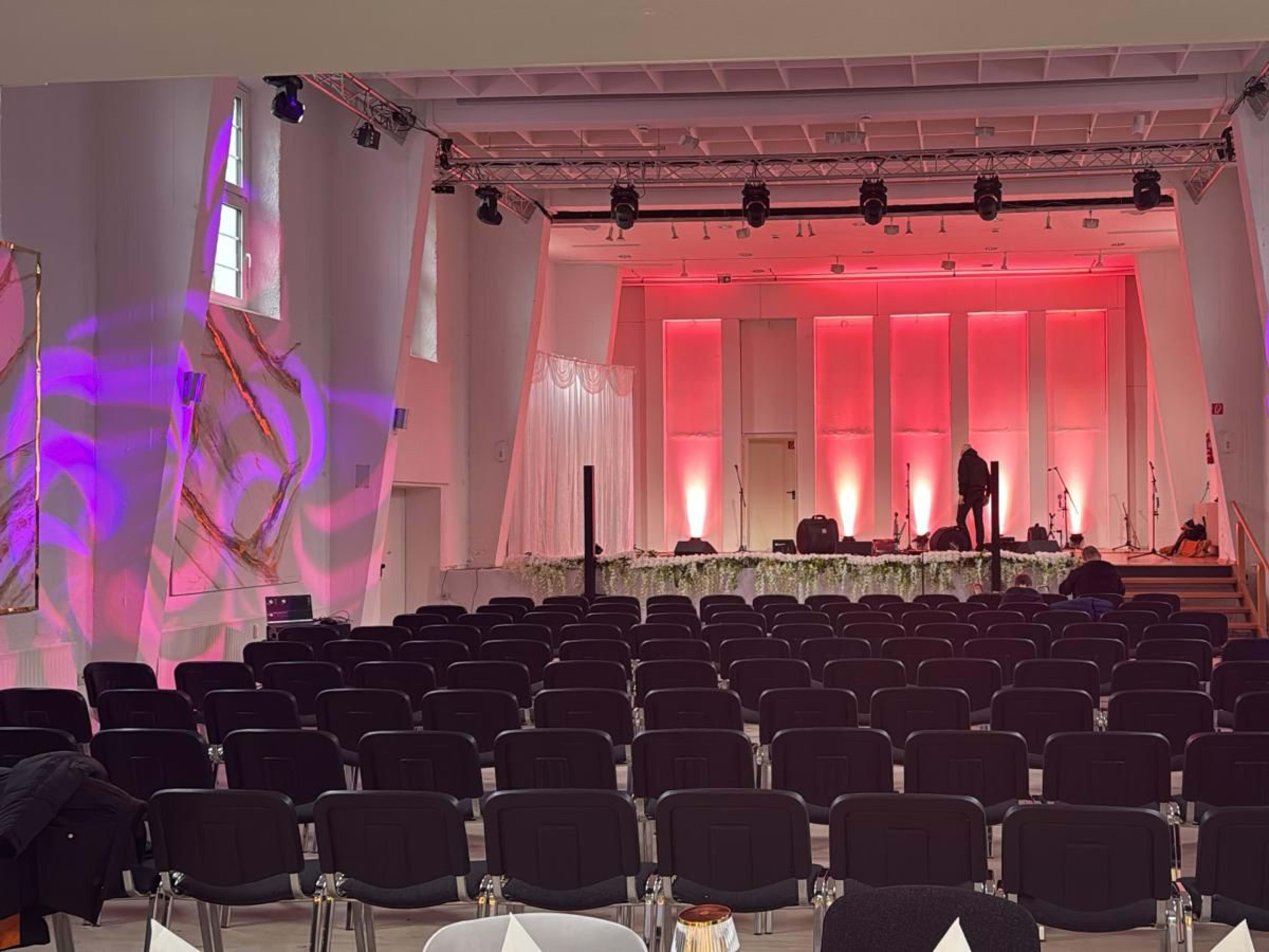 Event mit rotem Licht