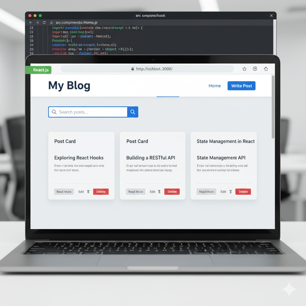 Blog Application with CRUD using React.js