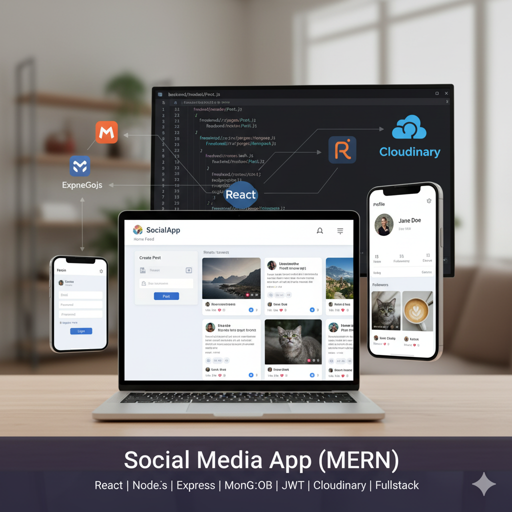 Social Media App in MERN stack