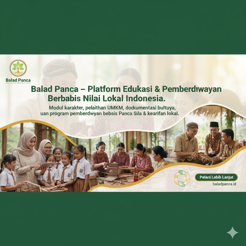 Banner Balad Panca - Membangun Karakter dari Akar Budaya Lokal