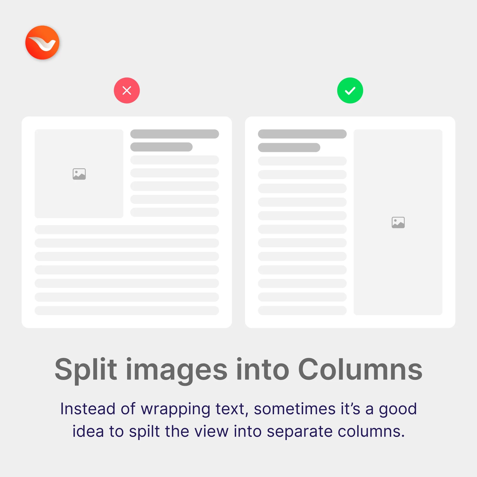 split images into columns