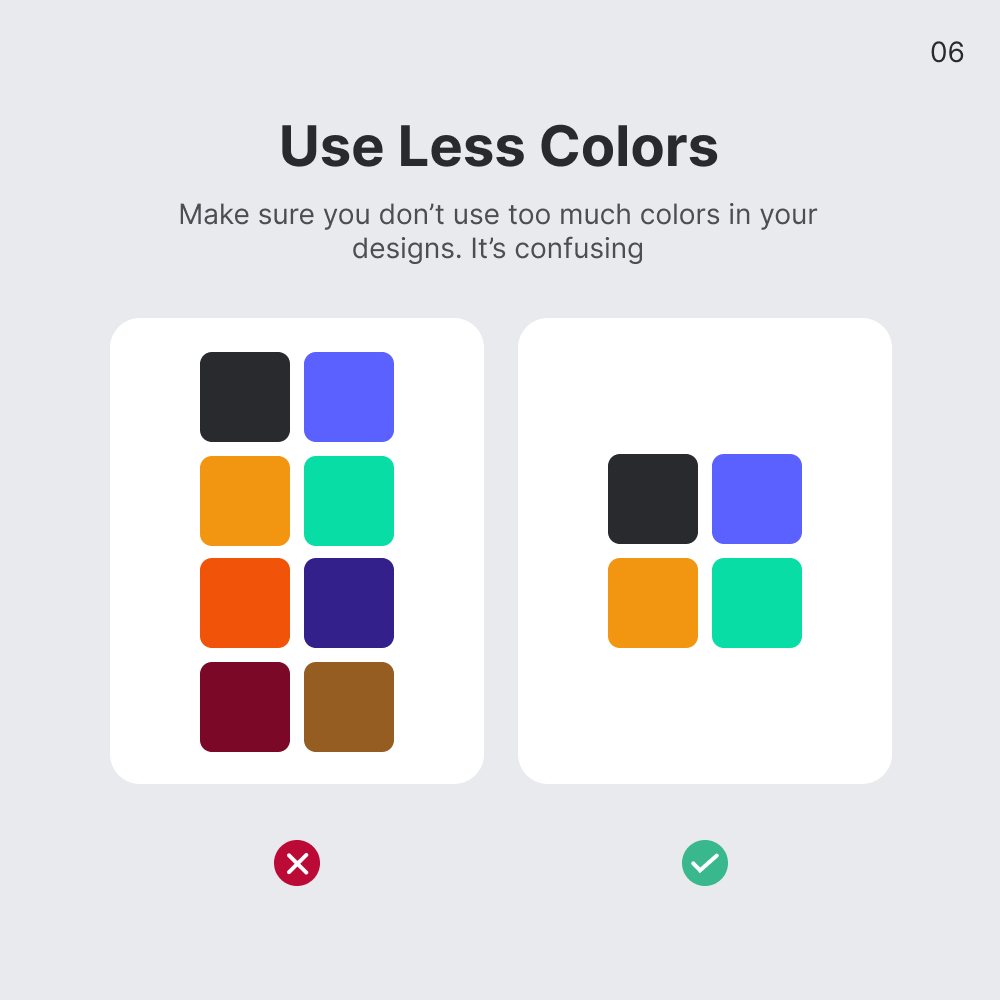Use Less Colors