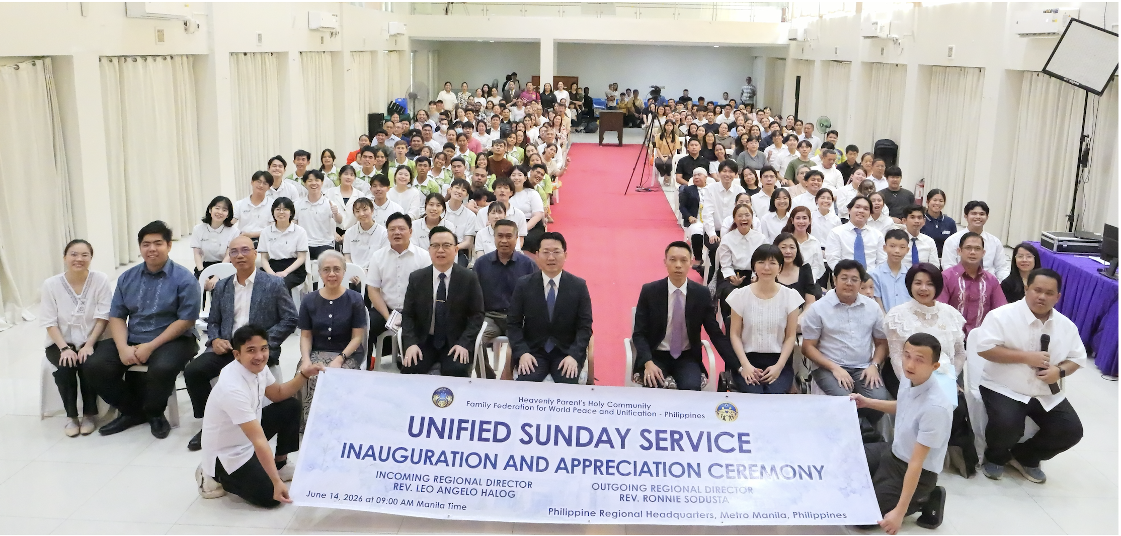 Unified Sunday Service and FFWPU Philippines Leadership Transition Ceremony