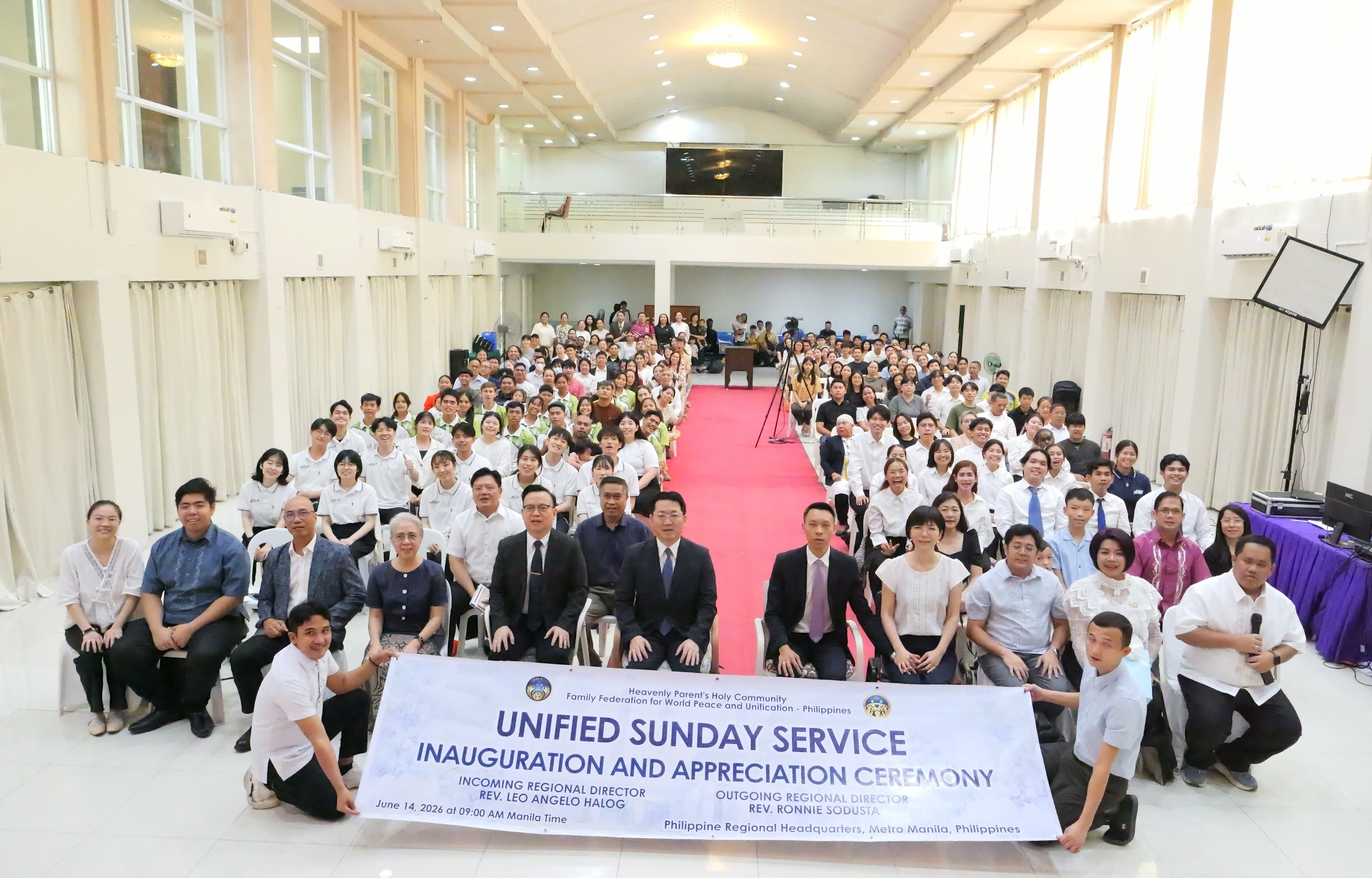 Unified Sunday Service and FFWPU Philippines Leadership Transition Ceremony gallery image 1