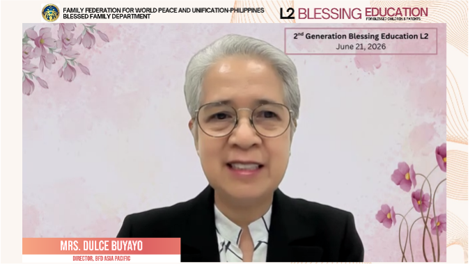 Blessed Family Department Level 2: 2nd Generation Blessing Education gallery image 4