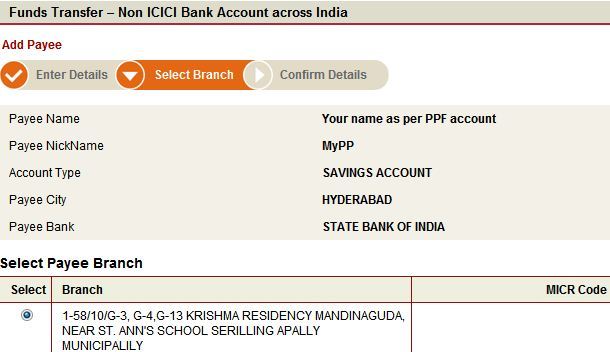 Online Transfer To Your Public Provident Fund Ppf Account