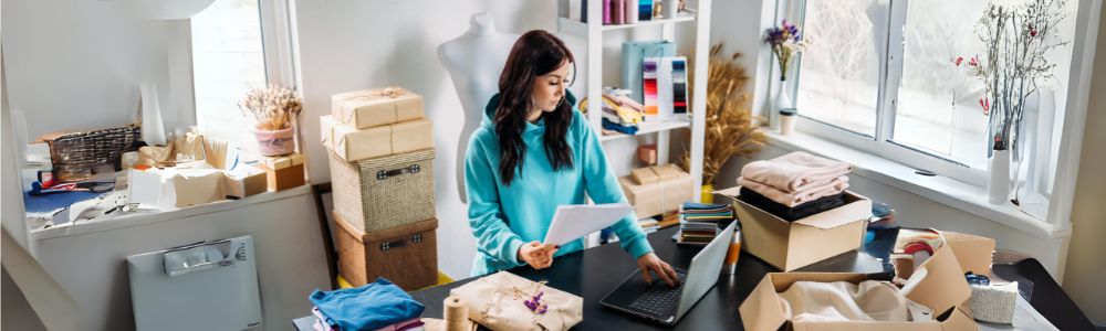 Woman Busy at Work