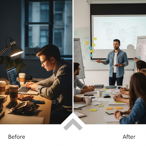 Before and After - Employee and Leader