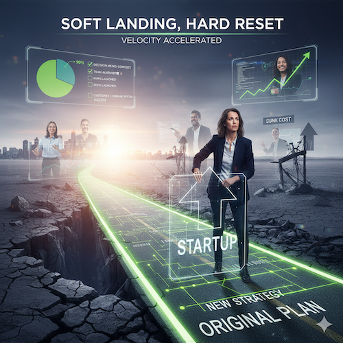 Businesswoman on a path