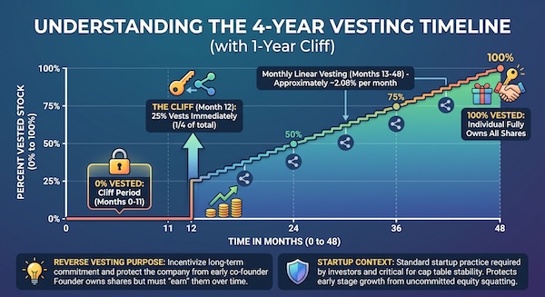 Standard 4-Year Vesting Timeline