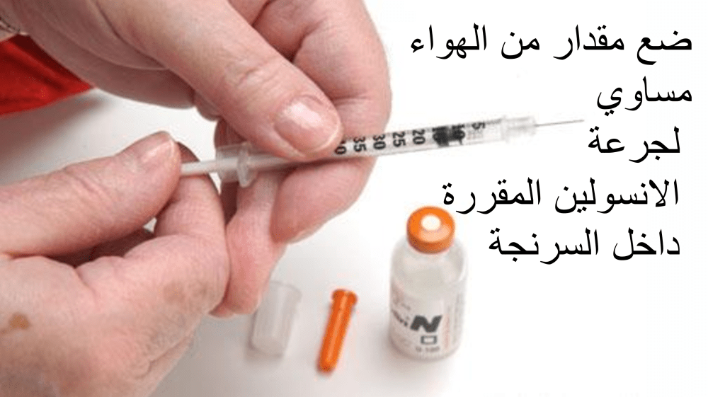تهيئة السرنجة