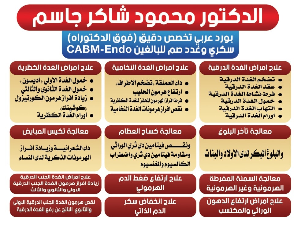 الحالات المرضية التي نقوم بعلاجها