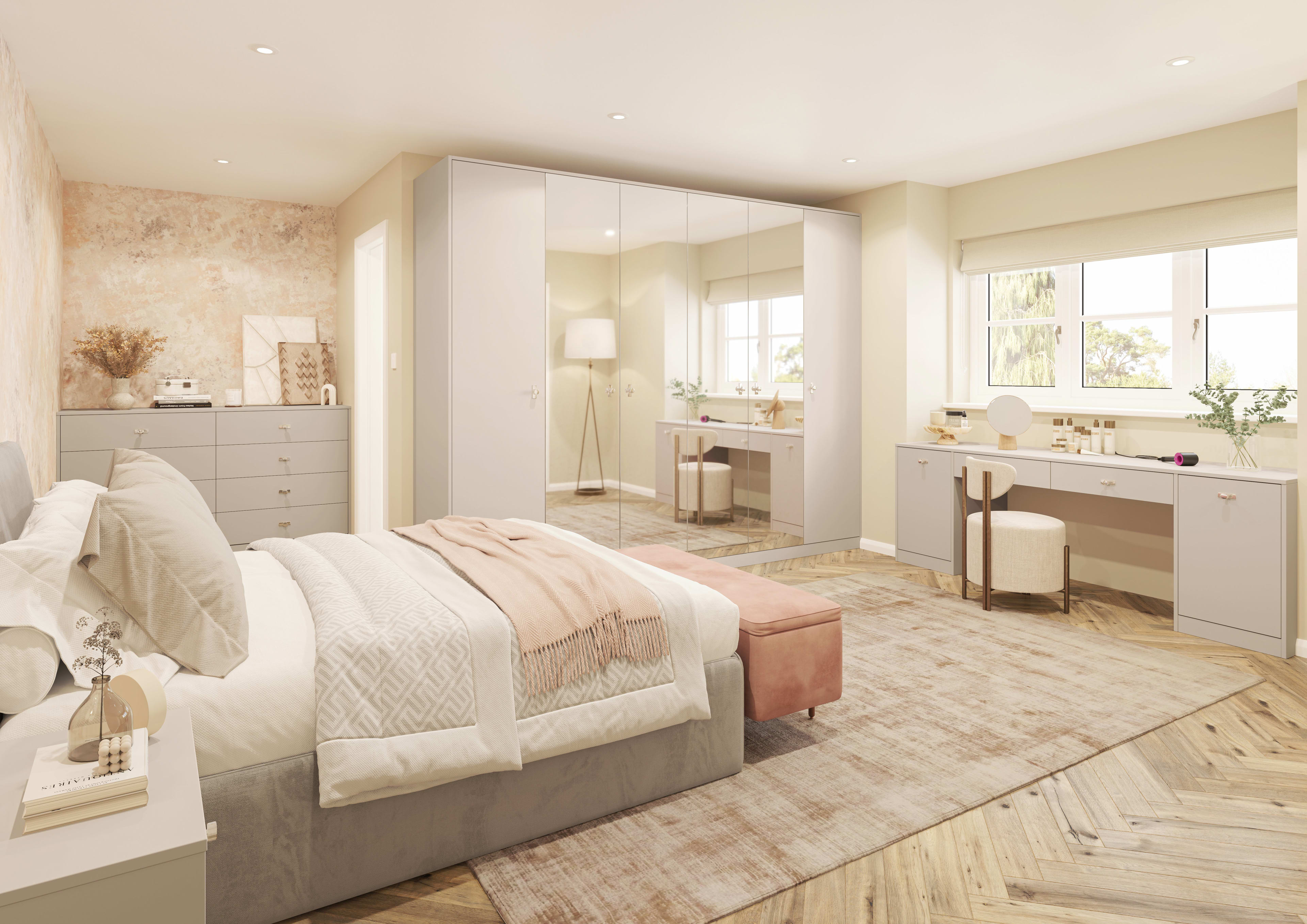 here is an UNO styled Bedroom.