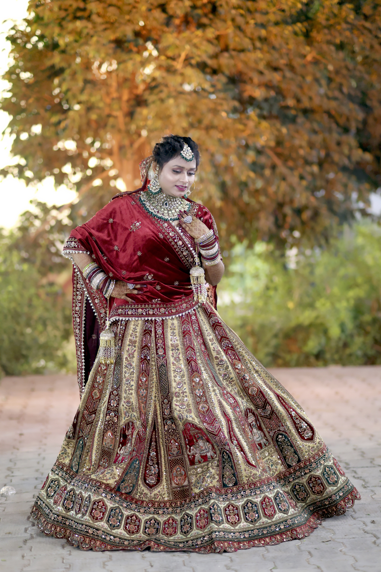 Outdoor photoshoot example