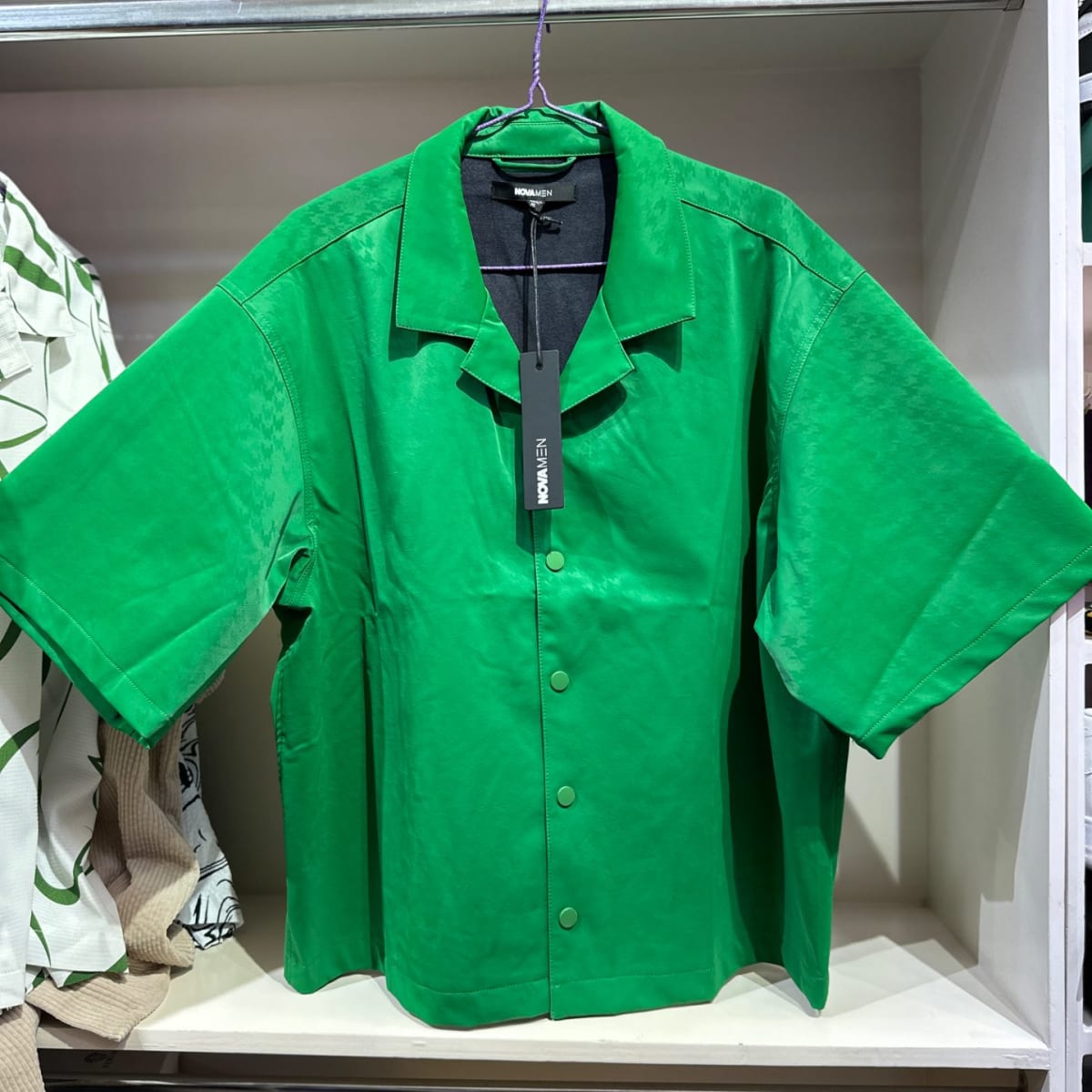 FASHIONOVA SHIRT (LEATHER GREEN)