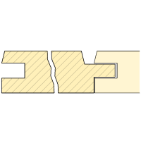 CH-Sichtnuttäfer Fichte A/B Qual. gehobelt, geschliffen 15x110mm, Länge 500cm