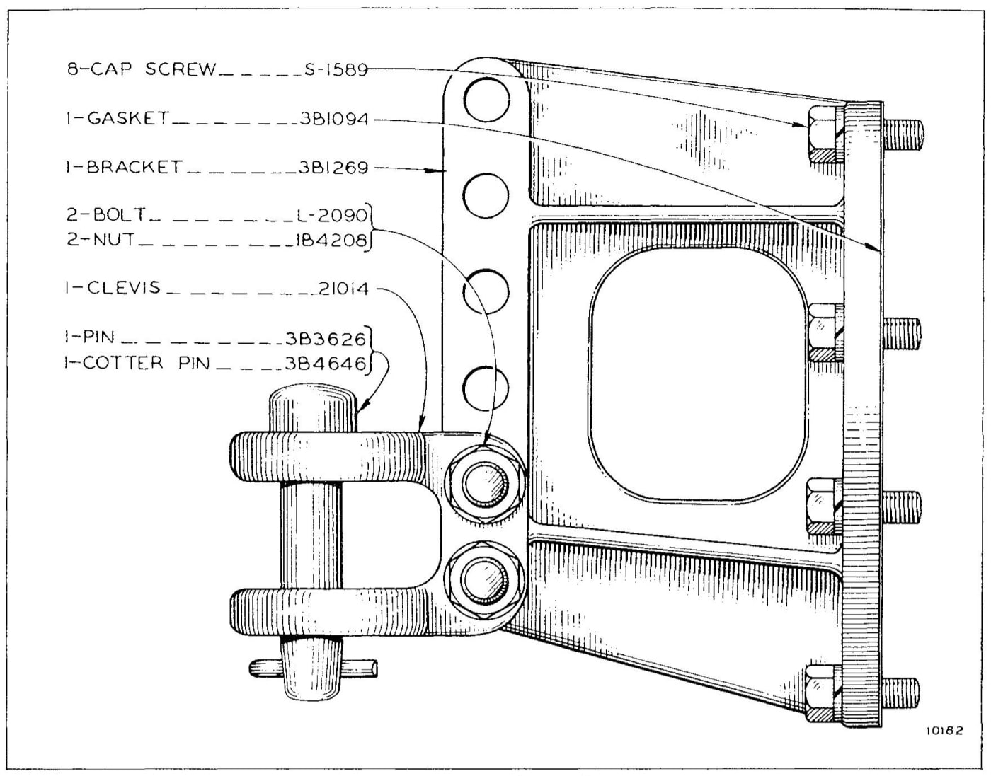 3B1270 HIGH DRAWBAR GROUP