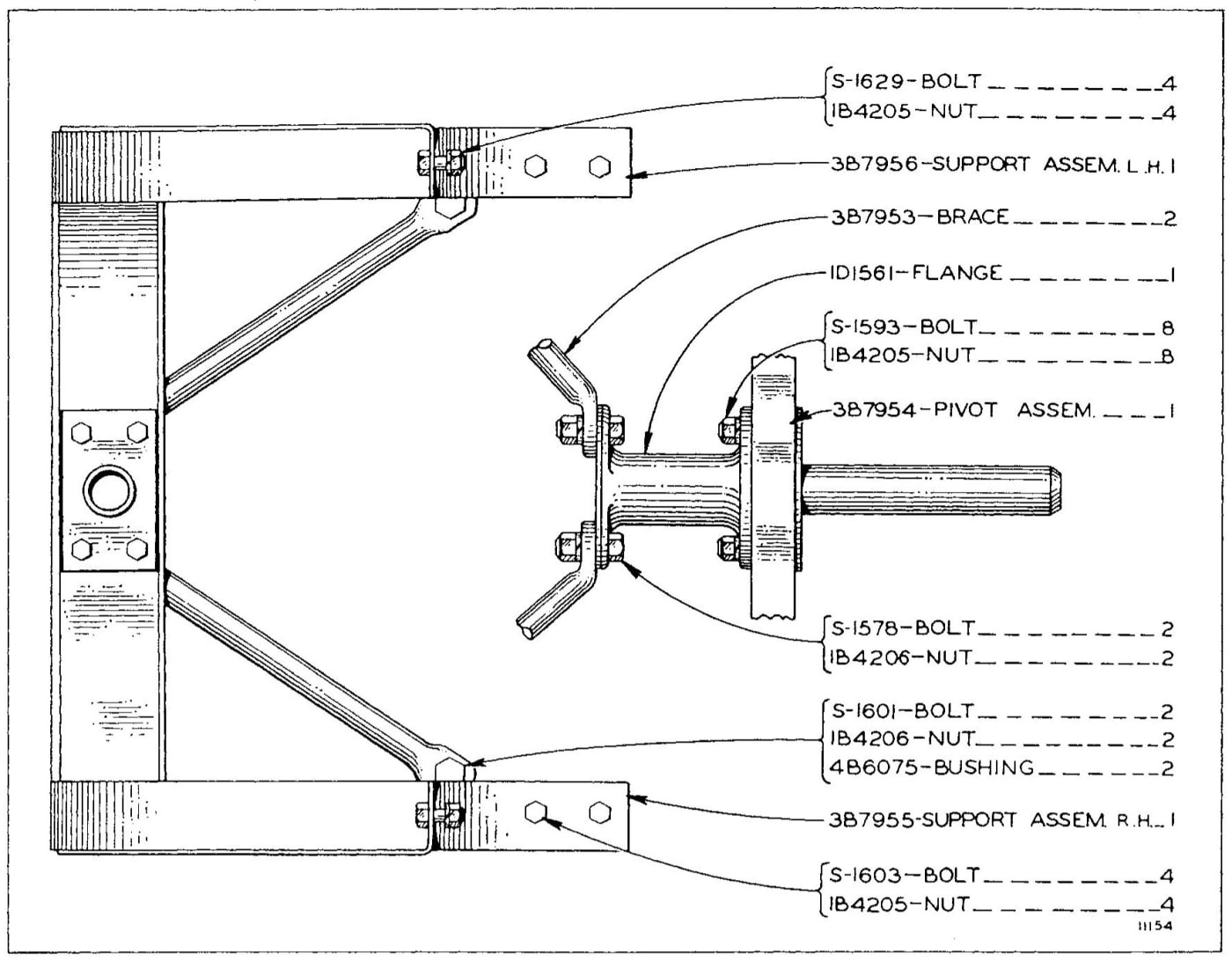 3B3098 HAND CONTROL BRACKET GROUP - Trailer Patrol