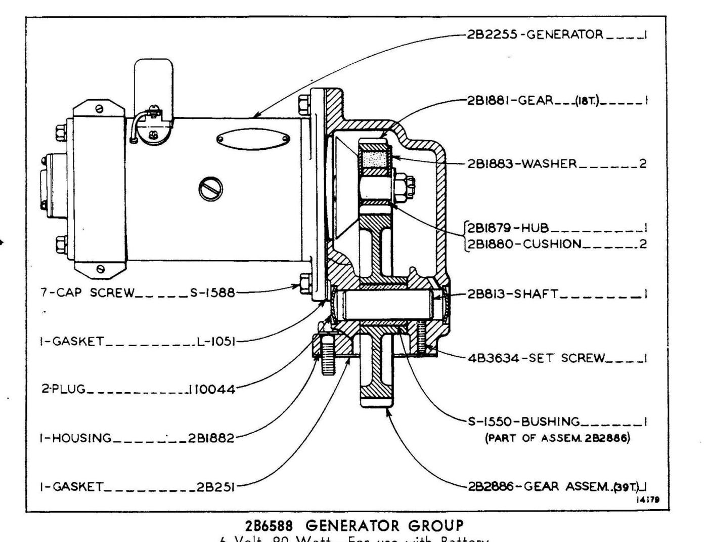 2B6588 GENERATOR GROUP