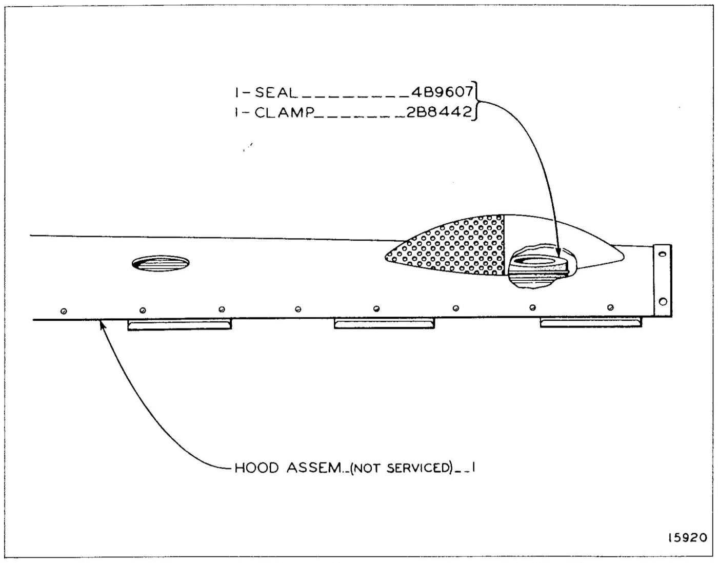 8B1658/8B1397 HOOD GROUP - Orchard Type (Rear Seat / Top Seat)