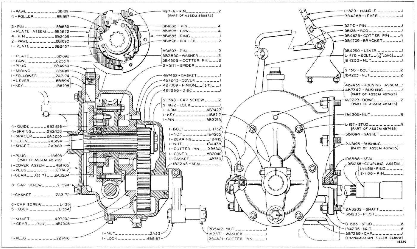 8B5928 POWER LIFT GROUP (For use with Top Seat)