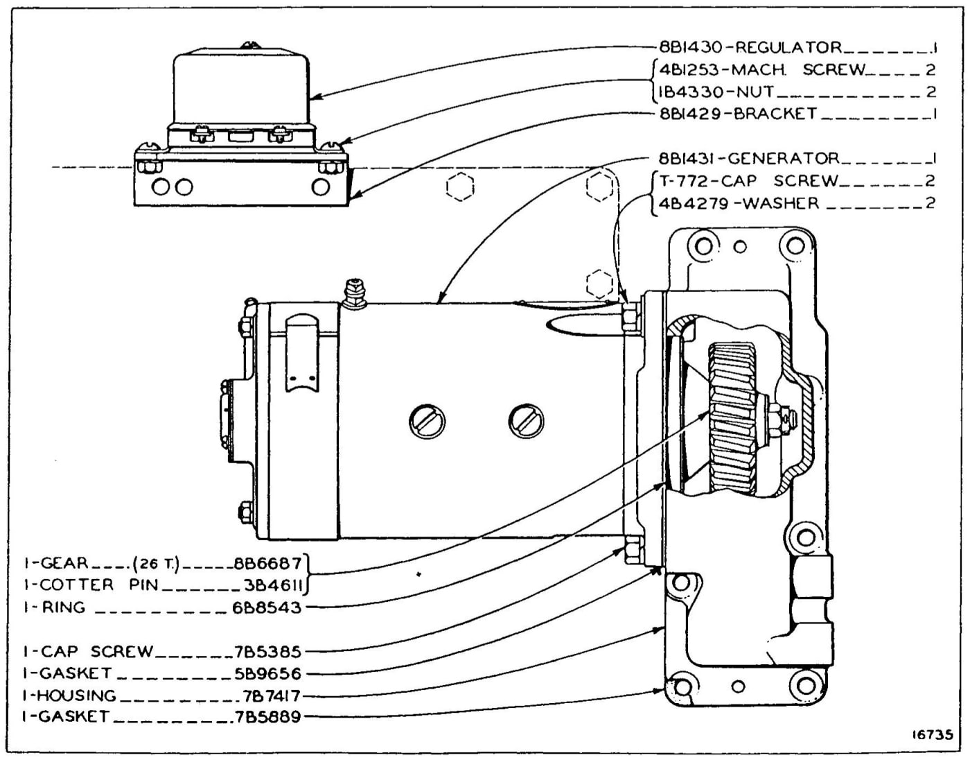 8B6279 GENERATOR GROUP - First Type