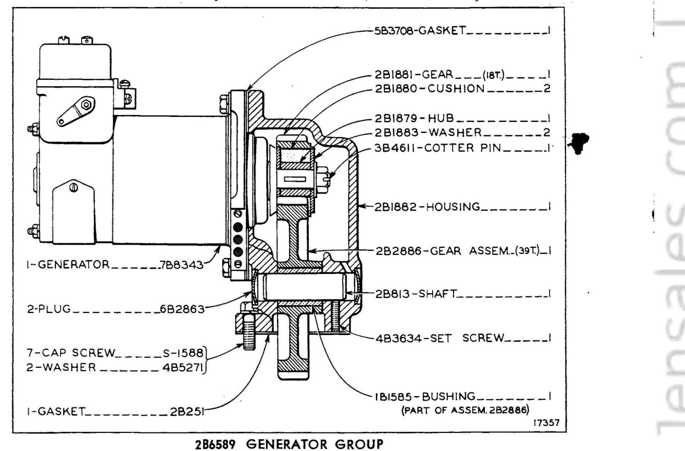 2B6589 GENERATOR GROUP