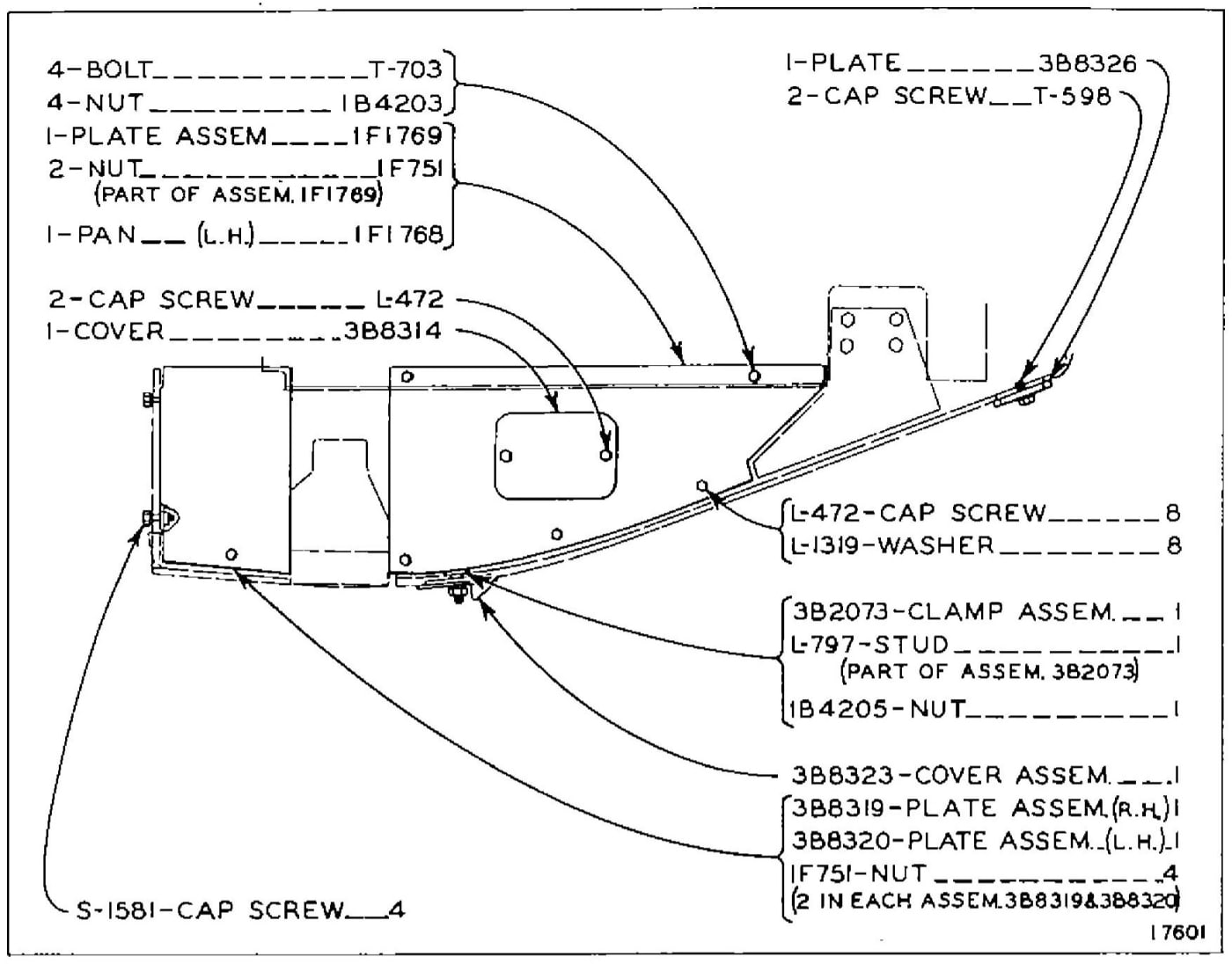 1F1770 FROST PAN GROUP (For use with Crankcase Guard)