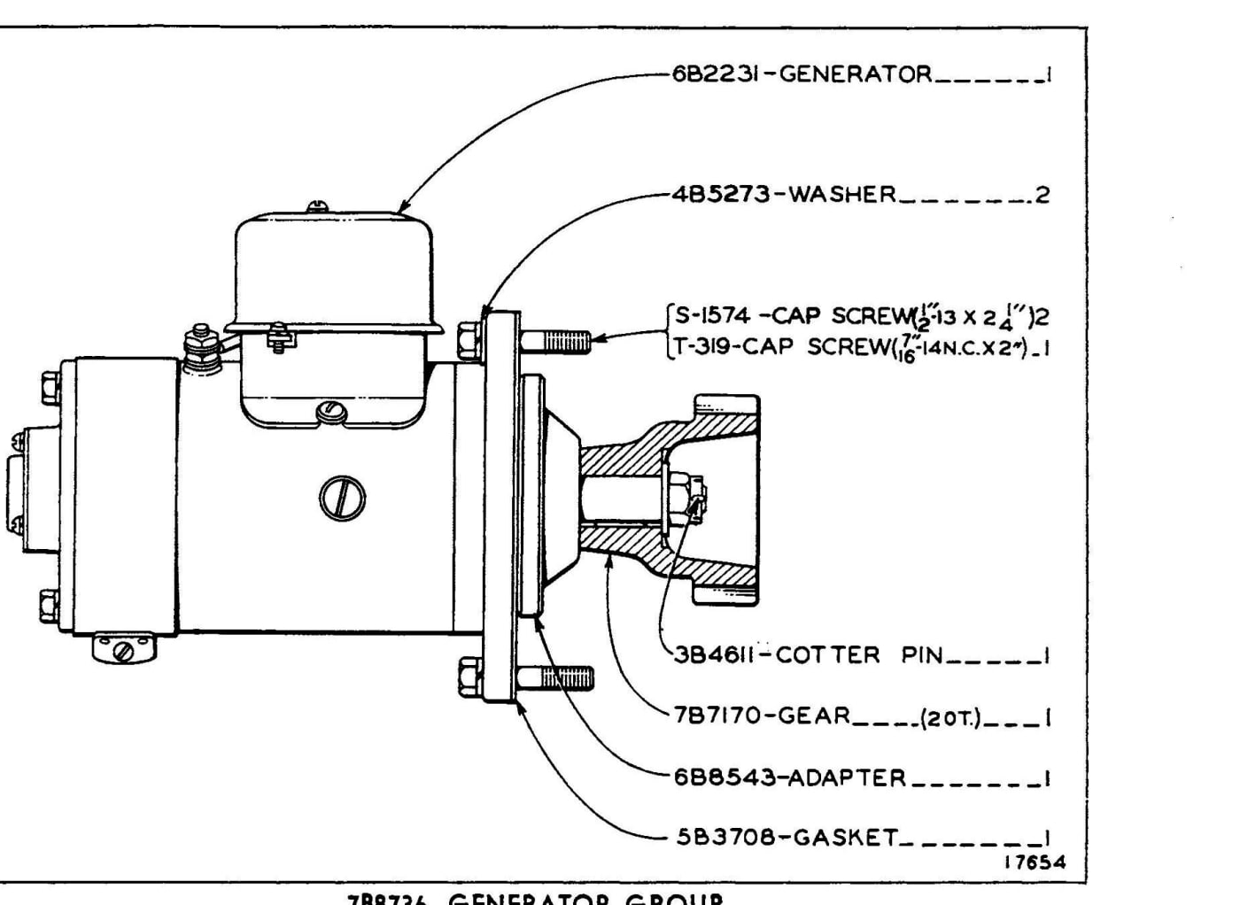 7B8736 GENERATOR GROUP