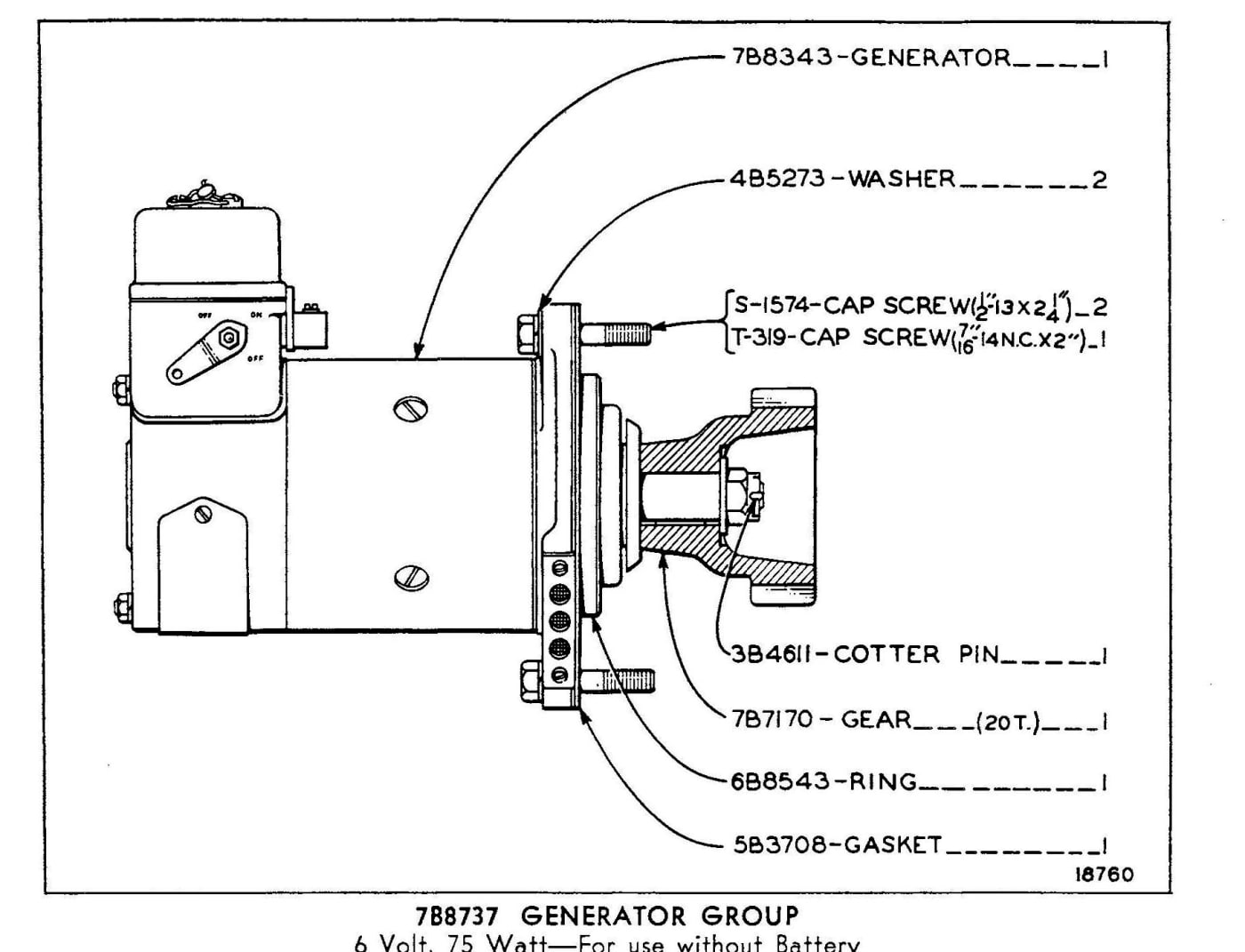 7B8737 GENERATOR GROUP