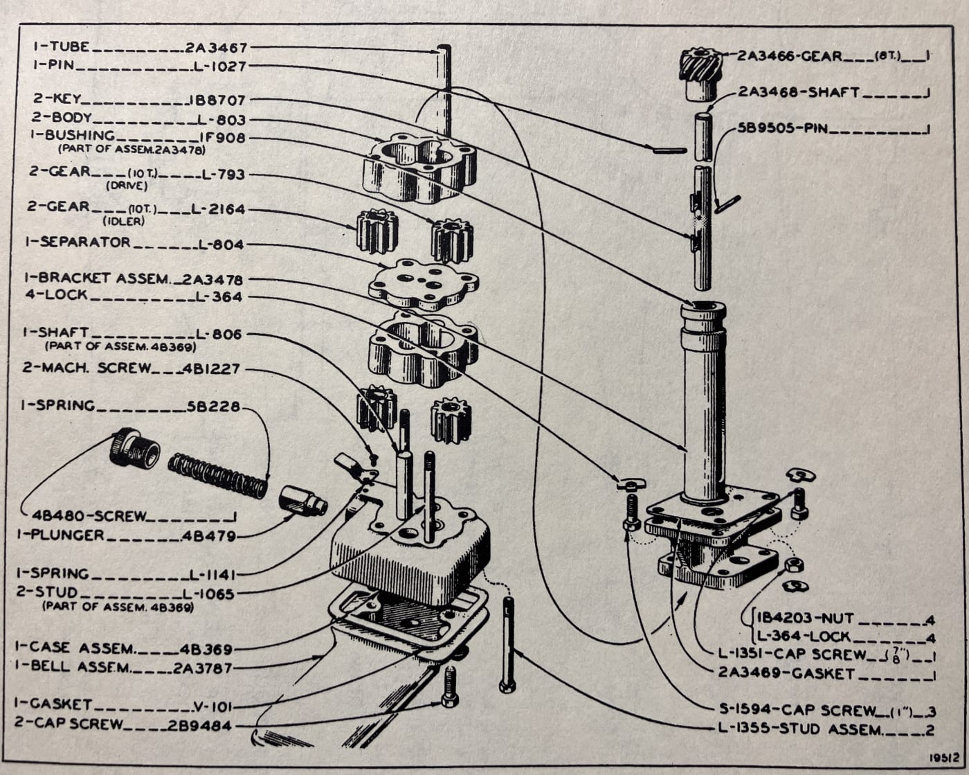 4B370 OIL PUMP GROUP