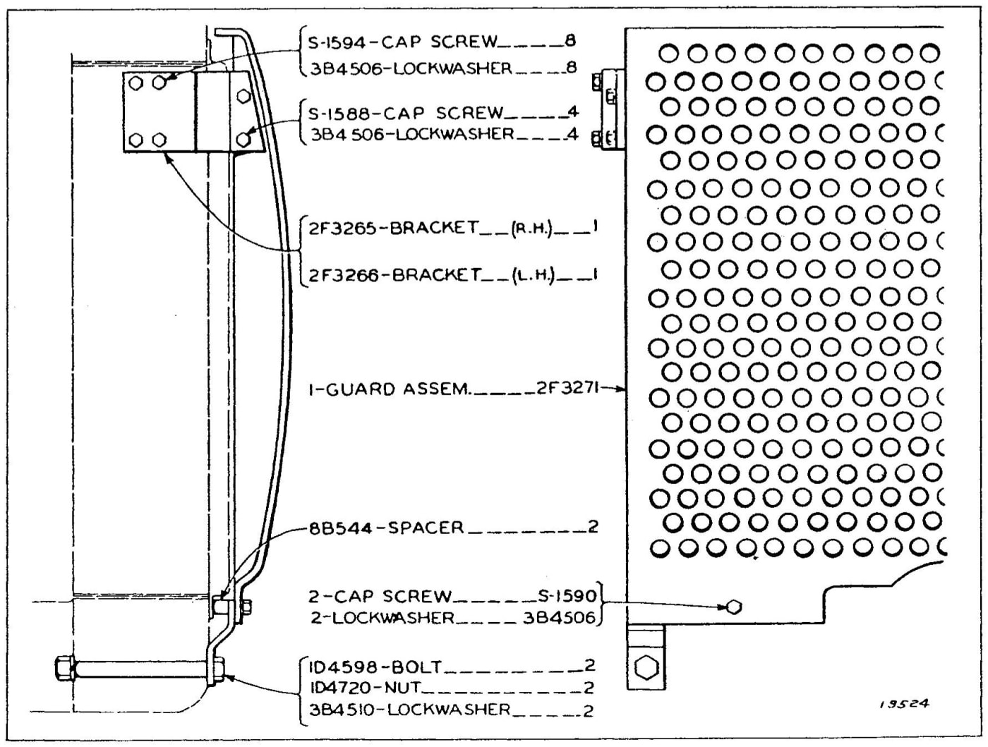 2F3139 RADIATOR GUARD GROUP