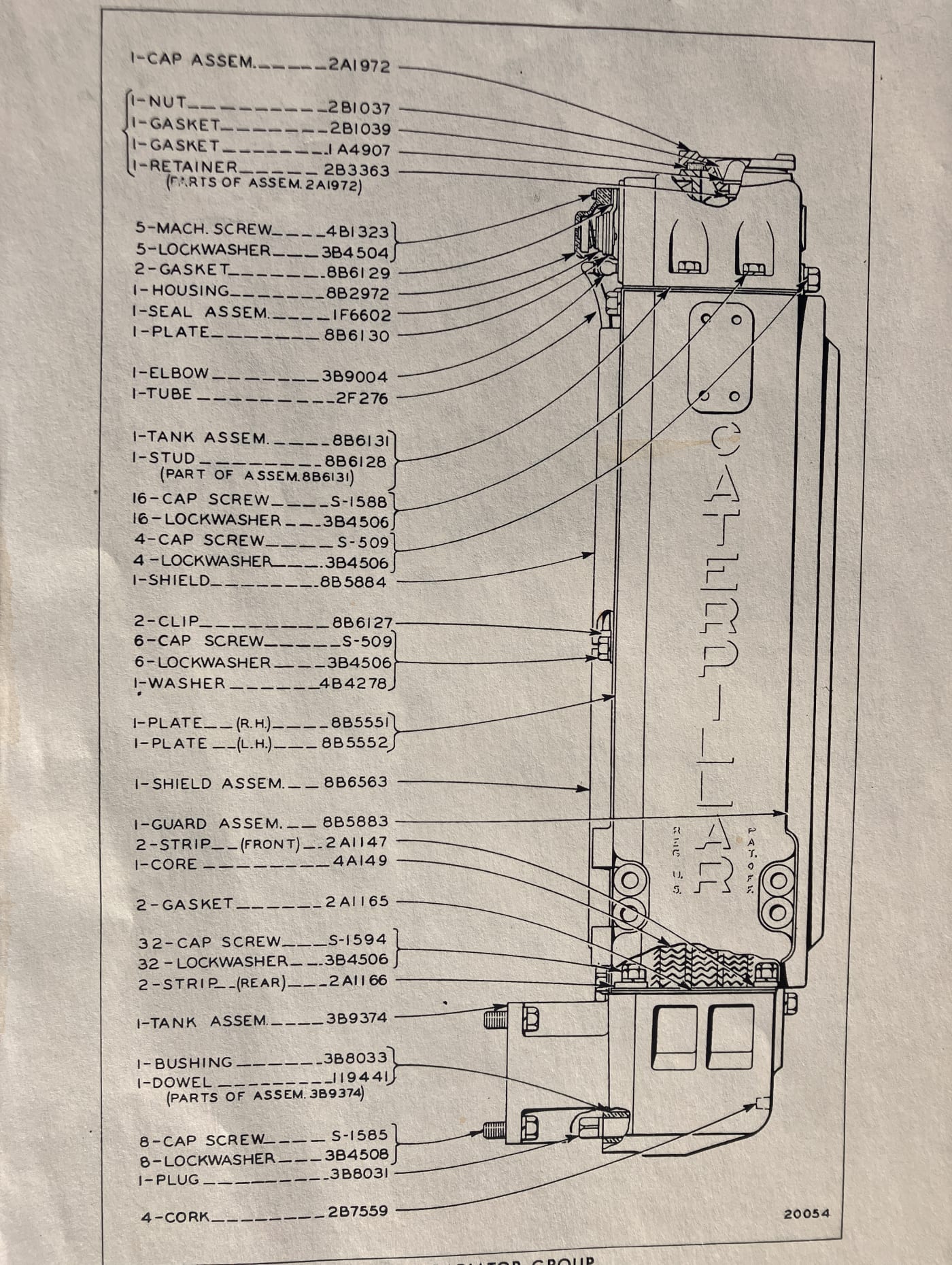 8B 5579 Radiator Group