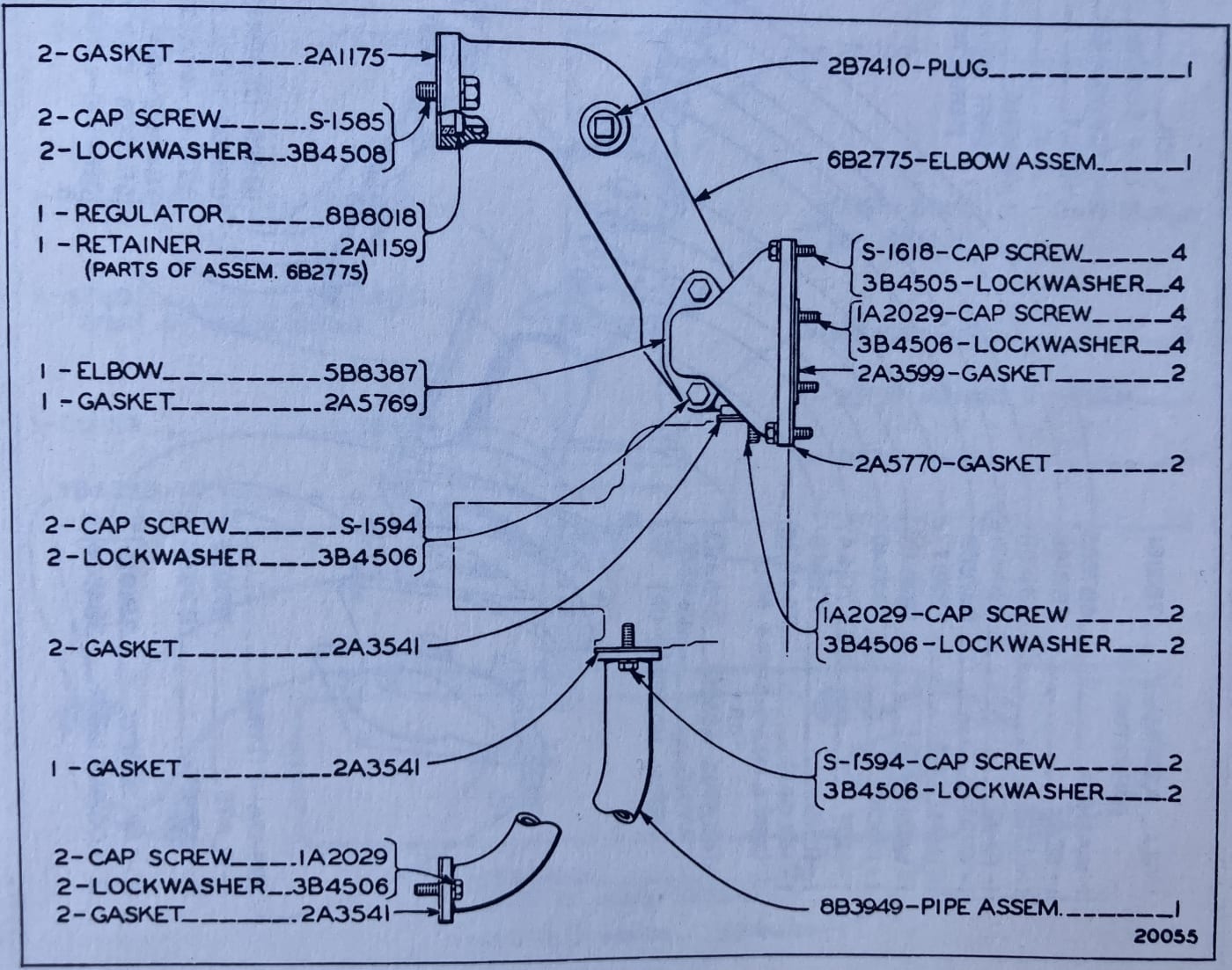 WATER LINES Left Hand Side View