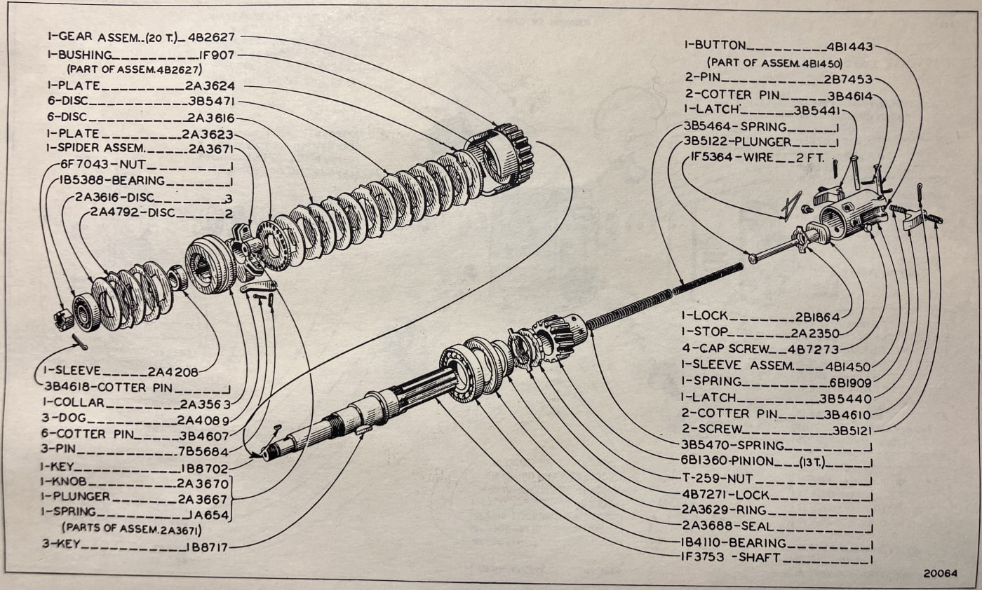 CLUTCH AND STARTER PINION