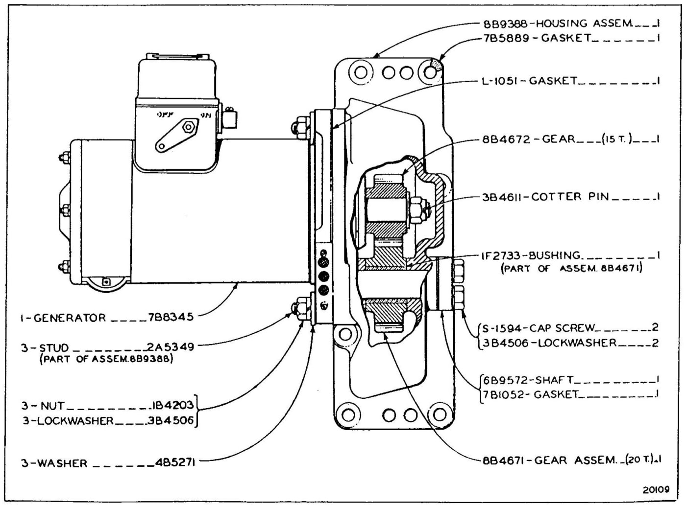 8B9385 GENERATOR GROUP