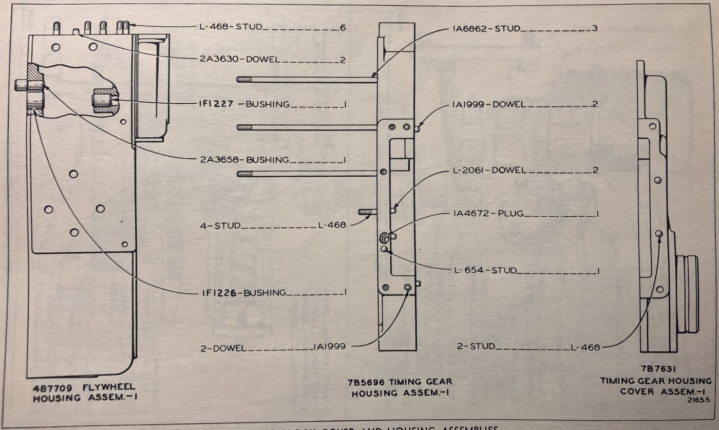 CYLINDER BLOCK COVER AND HOUSING ASSEMBLIES