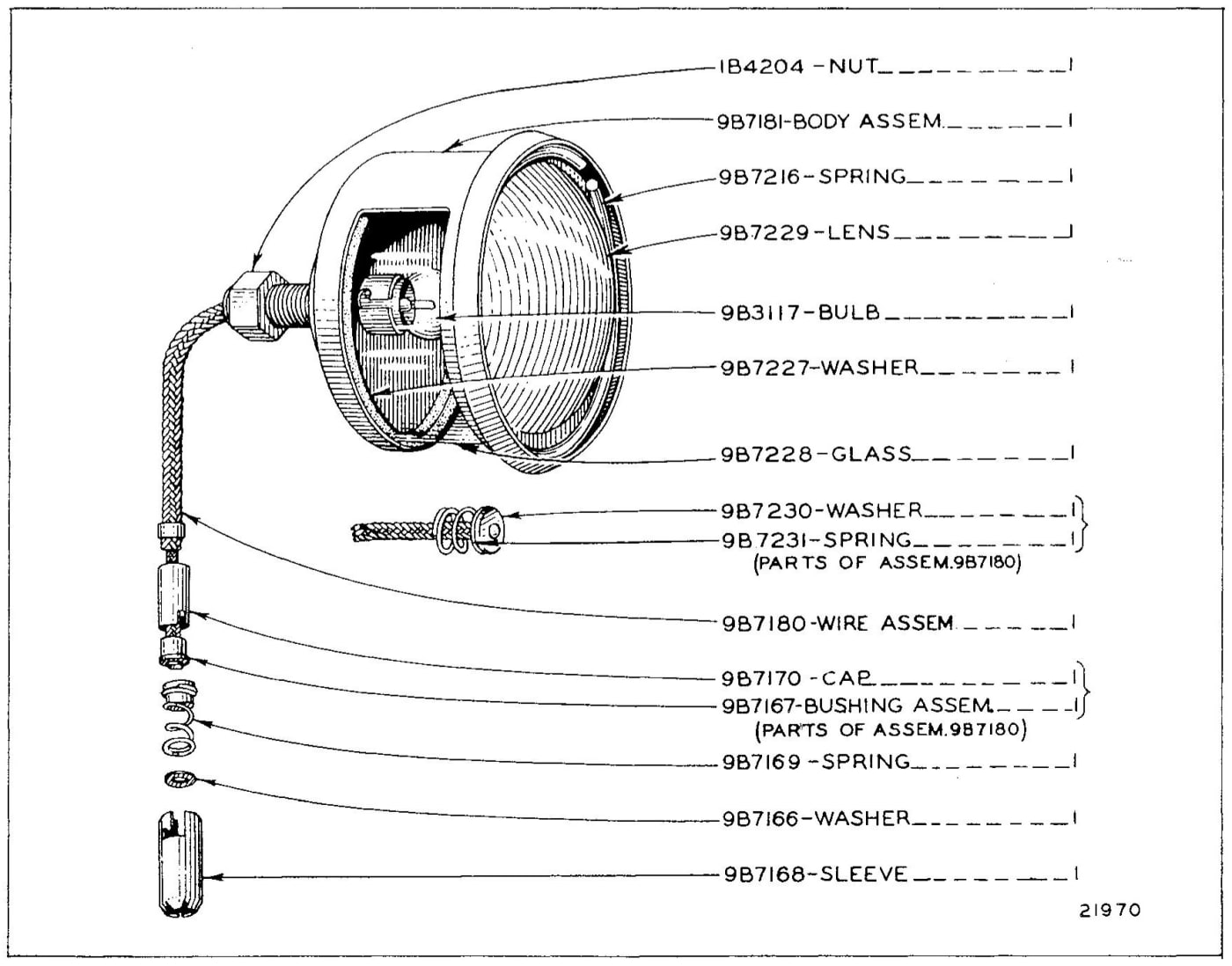 2B9375 TAIL LAMP
