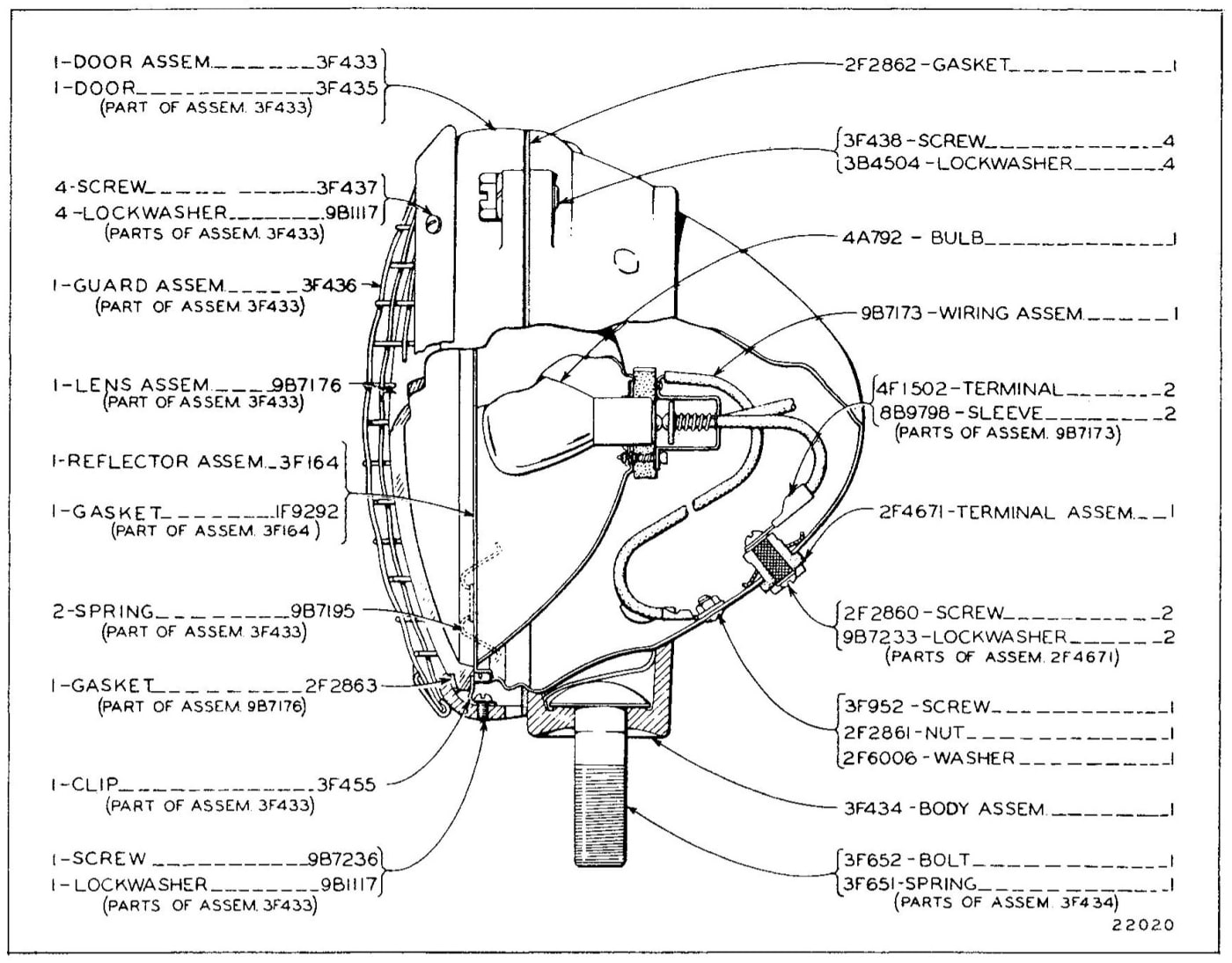 2F9300 HEAD LAMP