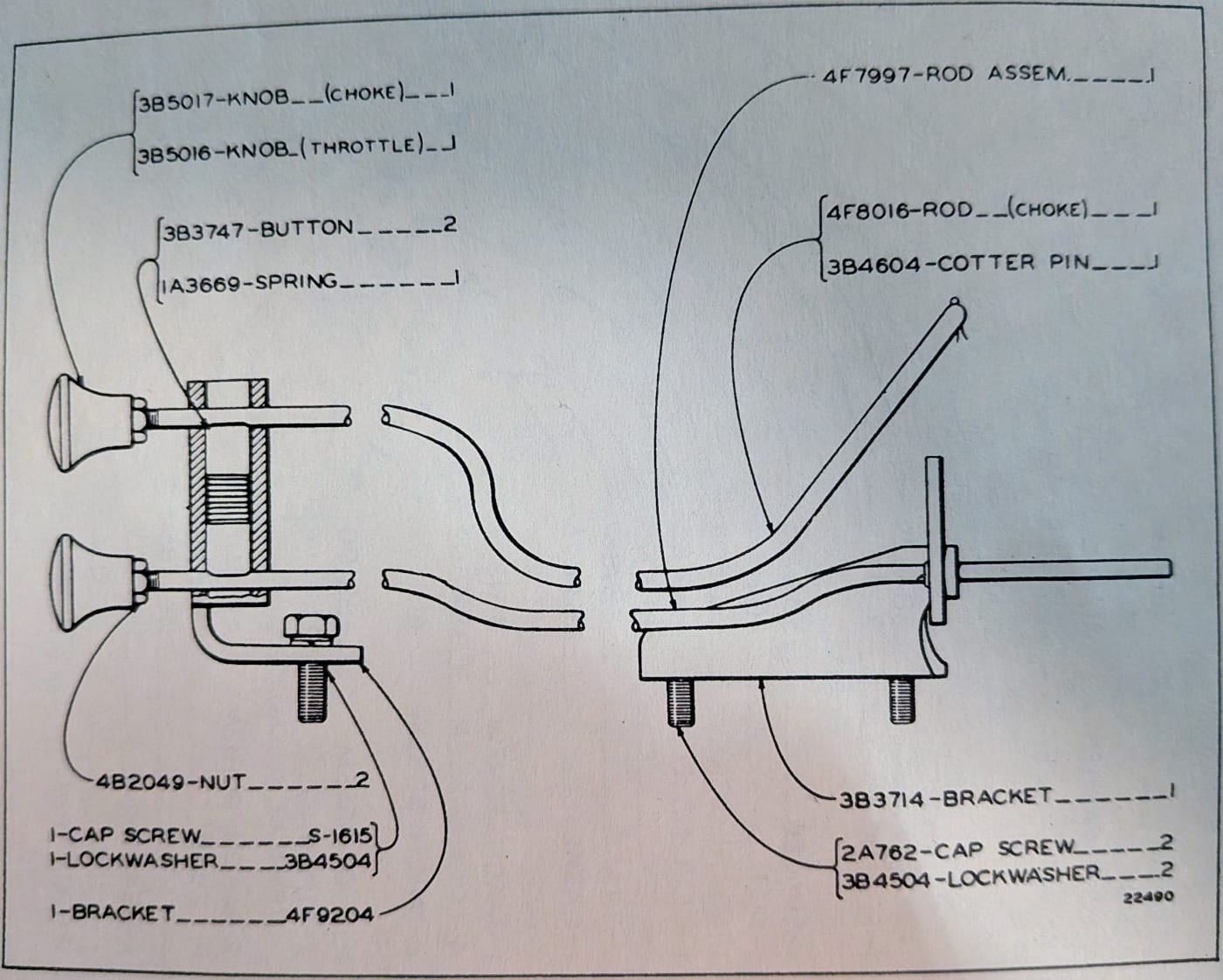 CARBURETOR AND CHOKE CONTROLS