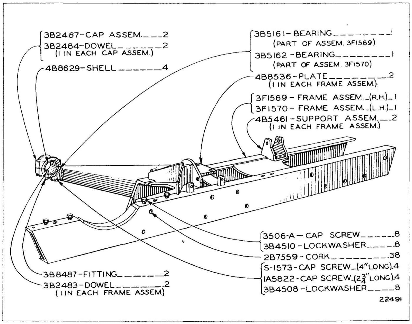 TRACK ROLLER FRAME