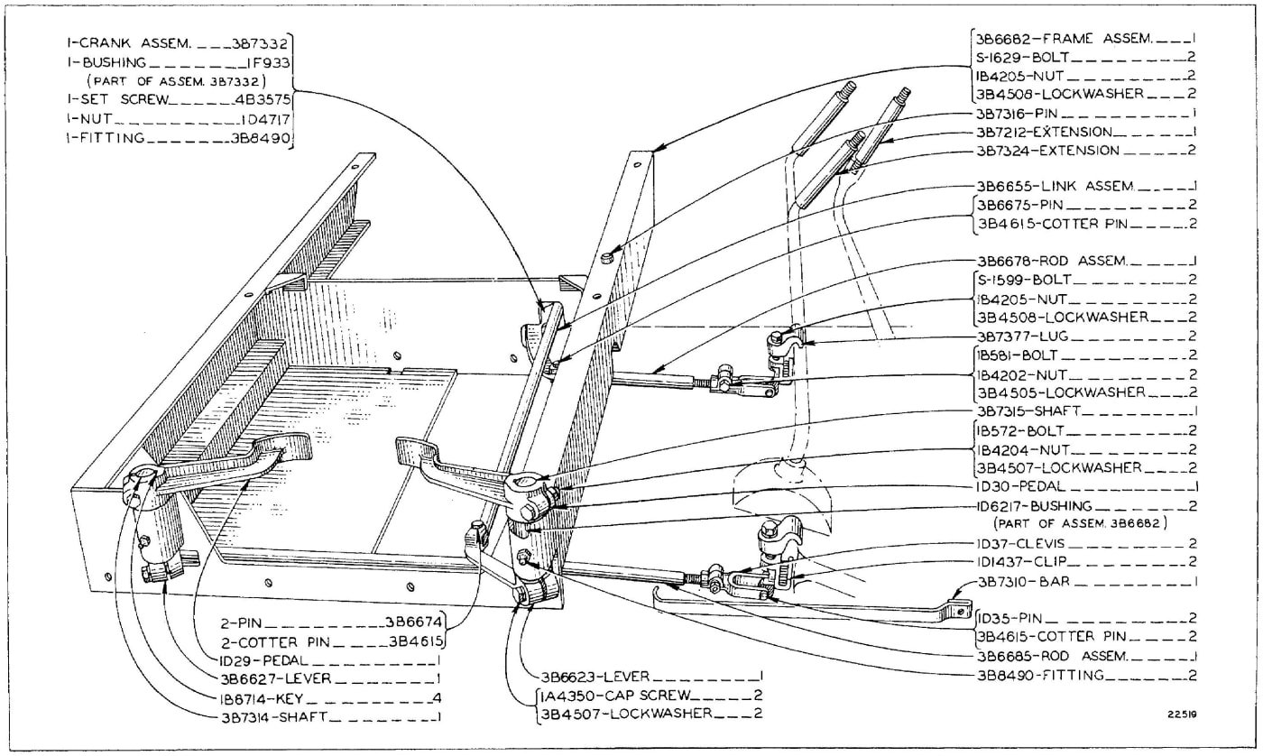 3B3096 SIDE SEAT GROUP