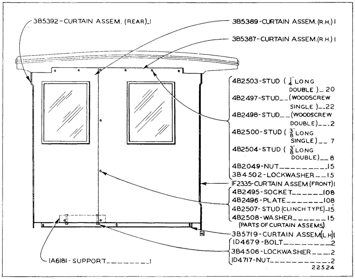 1F2336 CANOPY CURTAIN GROUP