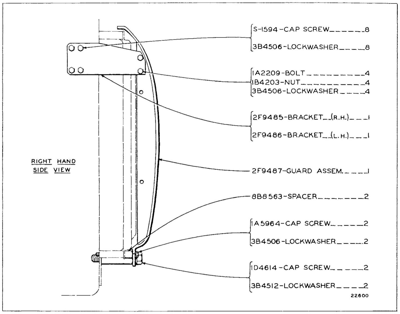 2F9334 RADIATOR GUARD GROUP